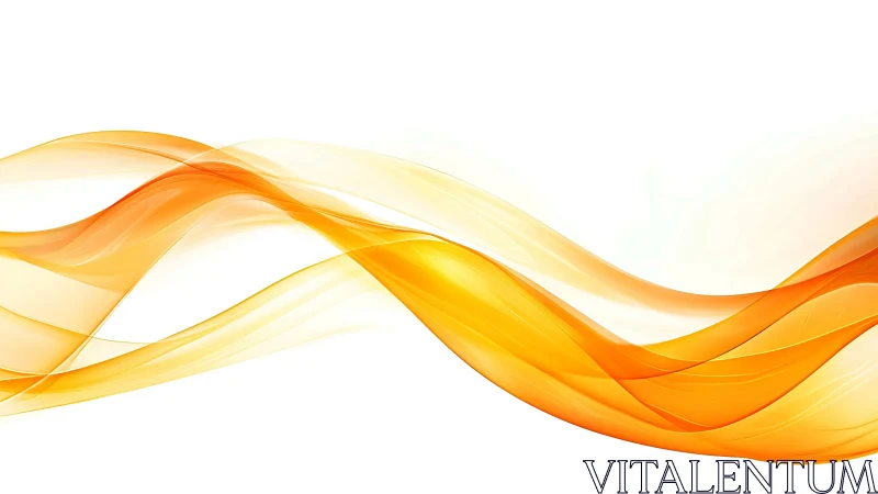 Golden fluid waveforms over white minimalist backdrop.