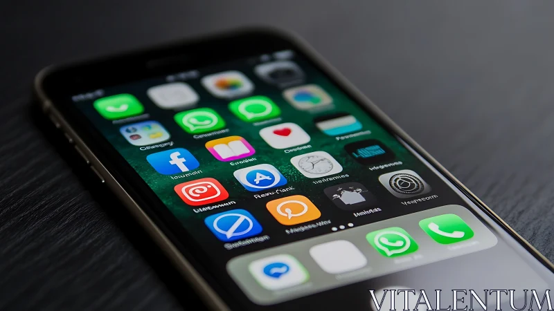 iPhone Home Screen App Ecosystem Architectural Layout.