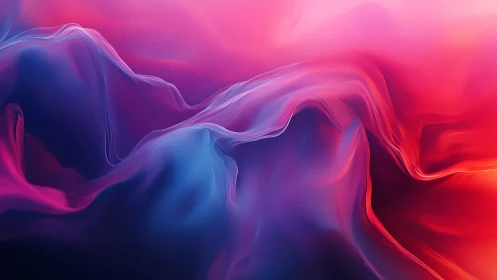 Abstract multicolored gradient waves with fluid contours.
