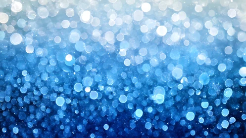 Defocused blue and white circular highlights form dense field