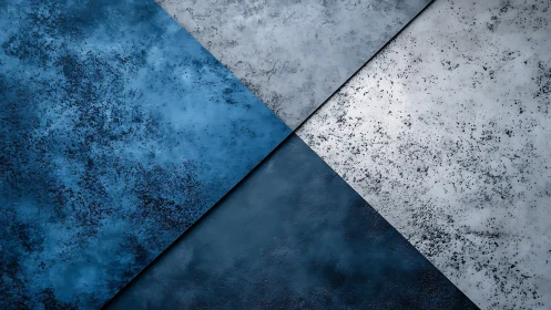 Calm blue textures crossing in soft, misty geometric layers.