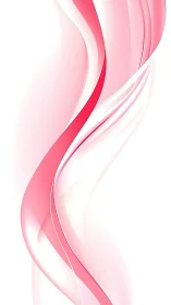 Gentle pink waves glide upward in a calm abstract dance