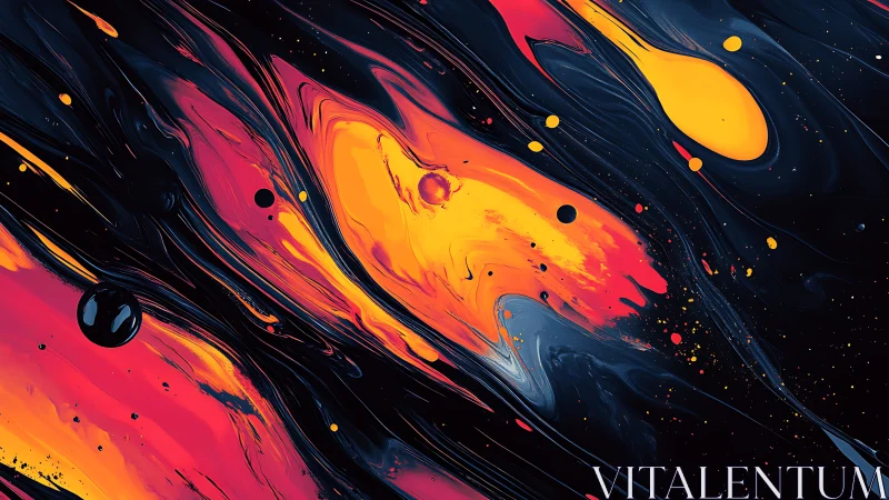 Molten neon currents flow across deep cosmic black