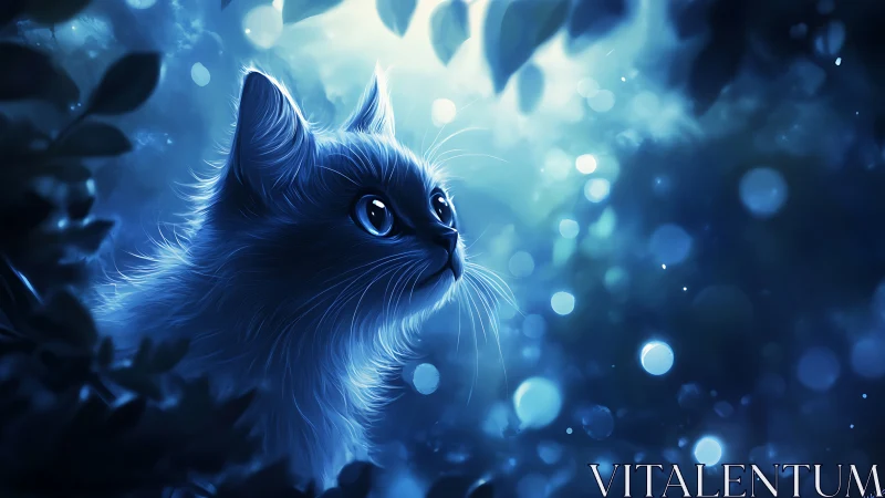 Luminous Dreams: A Mystical Cat's Enchanted Journey.