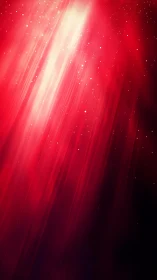 Red light rays with subtle particle glow background.