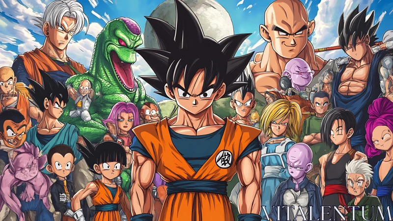 Earth’s fiercest anime guardians assemble beneath a swollen moon