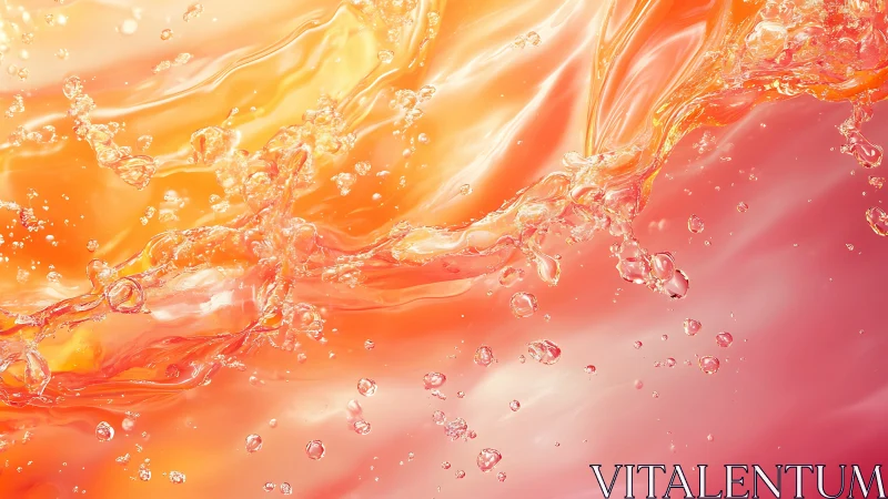 Sunrise splash ballet in molten citrus and coral light.
