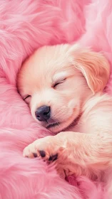 Puppy drifts into sugar-soft dreams on cotton-candy clouds