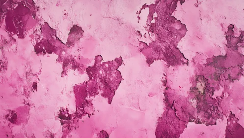 Textured pink wall surface with irregular peeling patches.