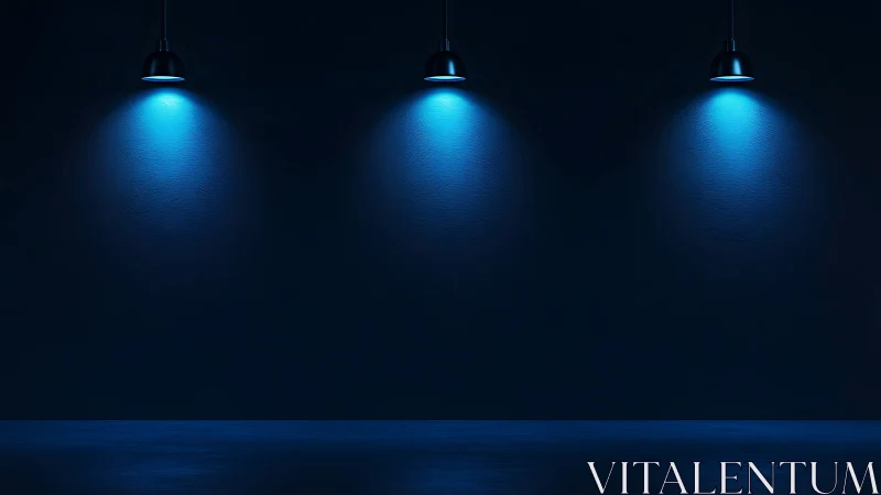 Three quiet spotlights orchestrate a moody electric hush