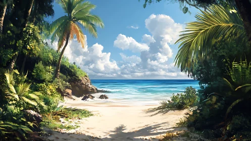 Tropical Gateway: Where Jungle Whispers Meet Azure Dreams.