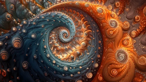 Parametric fractal vortices in dual-phase chromatic turbulence.