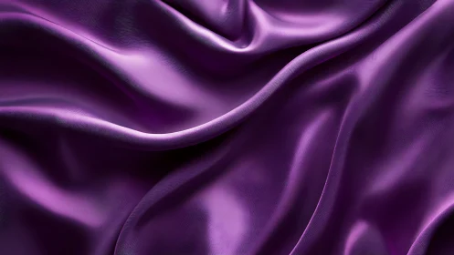 Velvet twilight waves ripple across royal purple silk folds.