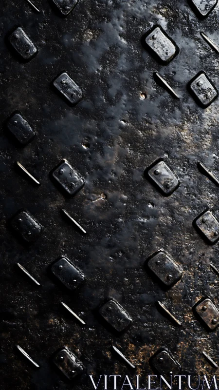 Rusted metal surface reveals gritty industrial texture depth
