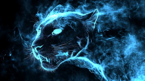 Spectral Beast: Neon Fury Unleashed.