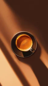 A Moment of Espresso Bliss in Golden Light