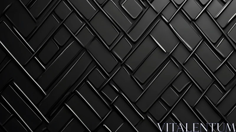 Midnight rectangles slide past each other in glossy silence