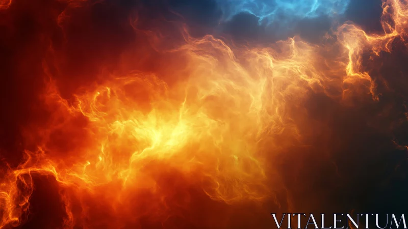 Cosmic Energy Explosion: Fire and Ice Collision