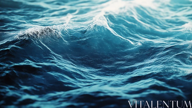 Dynamic ocean surface rendered with high-detail photoreal waves