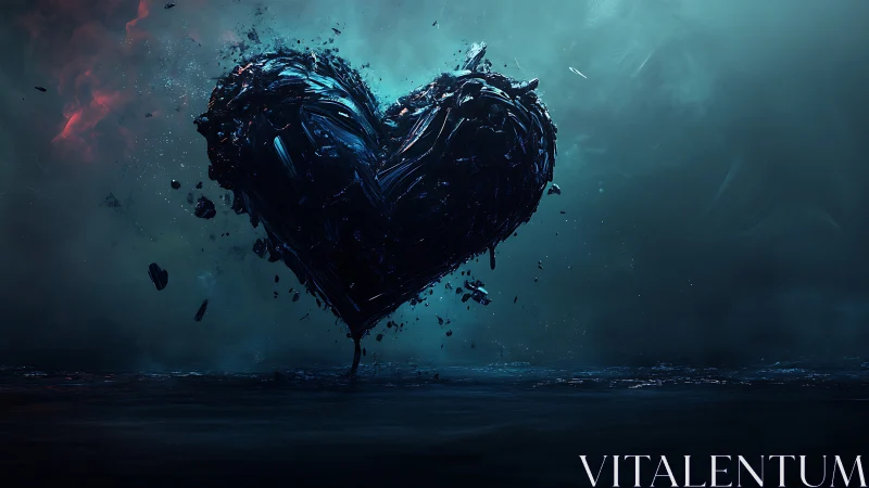 Obsidian Heart Erupts Through Twilight Reality