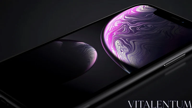 Modern Devices Glow with Vibrant Liquid Swirls.