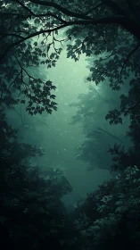 Emerald Veil: Luminous Forest Portal.