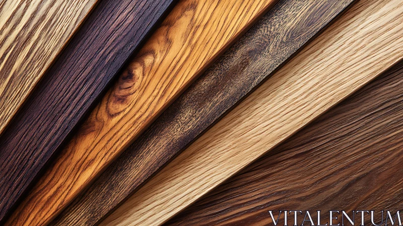 Warm wood grain ribbons in rich natural shades.