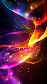 Radiant Energy Flows Through Glowing Waves