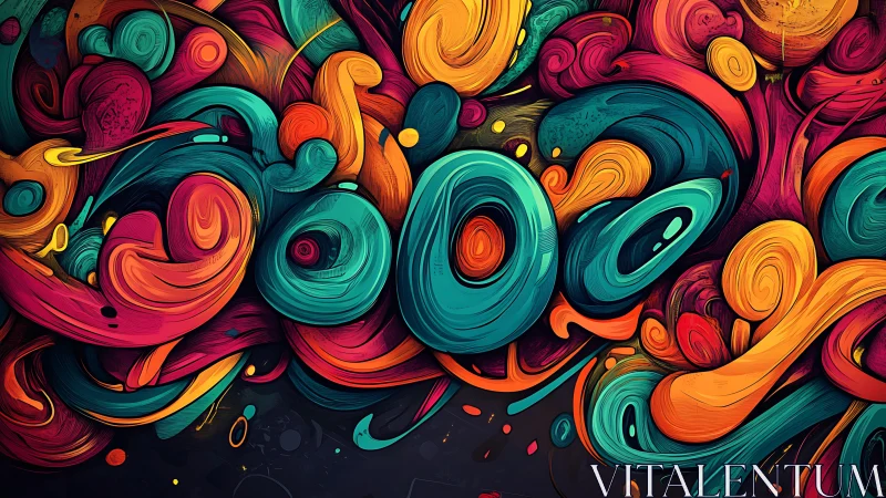 Whirling Neon Currents In A Luminous Abstract Stormscape.