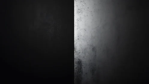 Grainy midnight divide between brooding light and shadow.