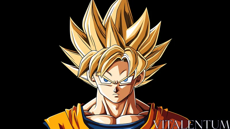 Solar‑crowned warrior glares forward in blazing resolve