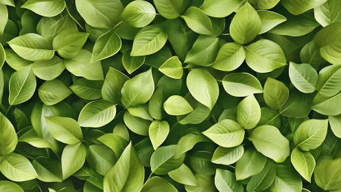 Lush green foliage forms a seamless natural leaf pattern.