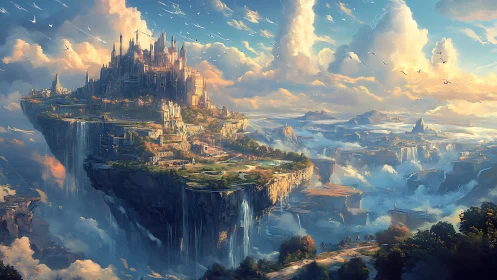 Floating Spires: Where Stone Dreams Meet Sky Architects.