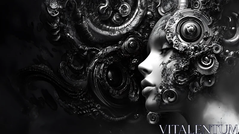 Biomechanical female profile integrates fractal metallic coils and circuits