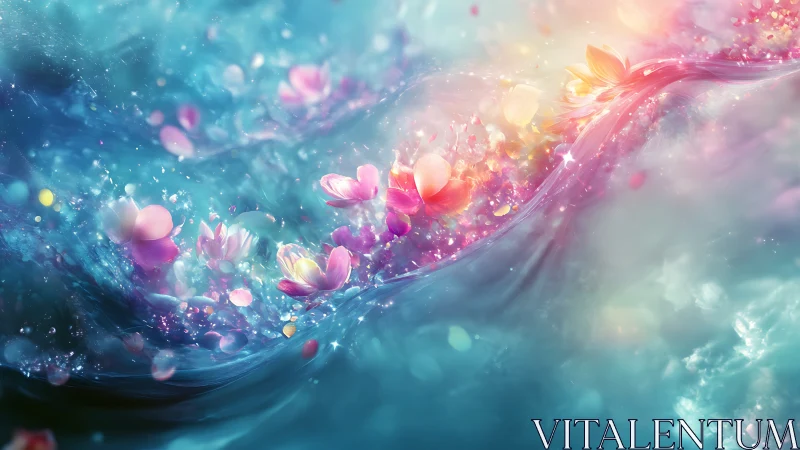 Magical Bloom: Flowers Dancing Through Light.