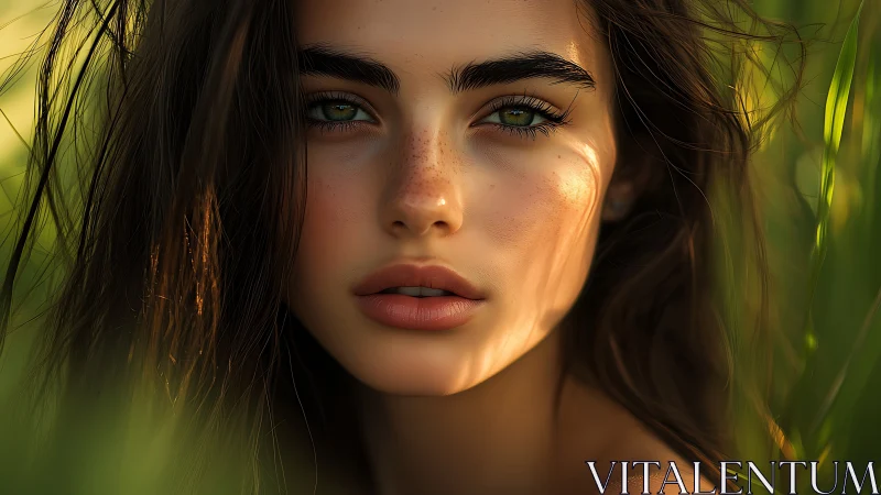 Close portrait shows detailed face in shallow depth of field