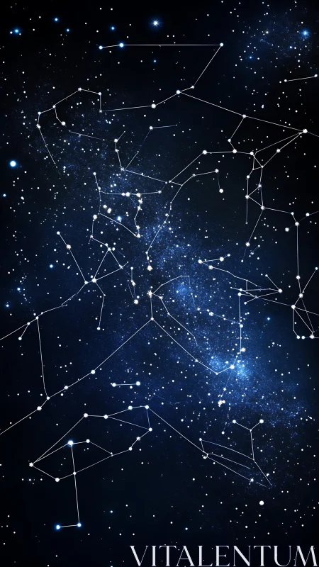 Starfield visualization maps interconnected constellation grid precisely