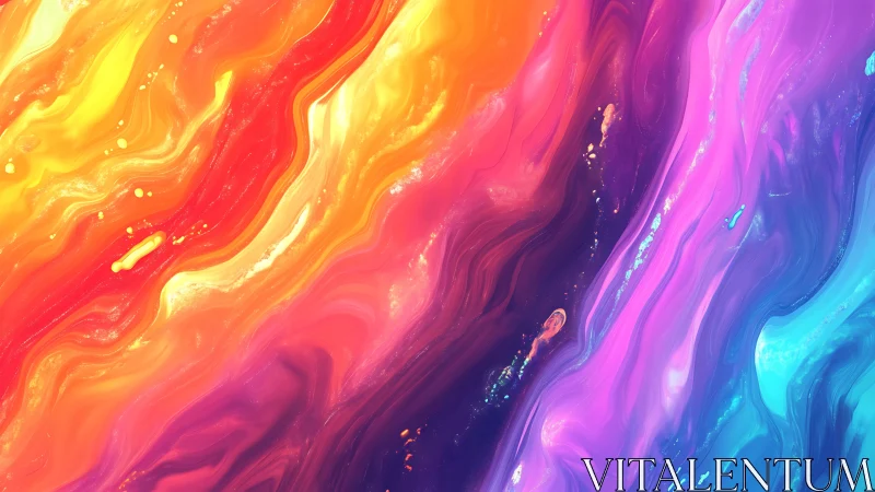 High-saturation flowing spectrum with molten fluid gradients