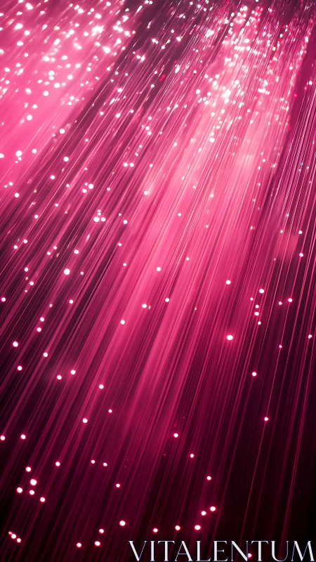 Radiant magenta fiber optic light streak cascade design.