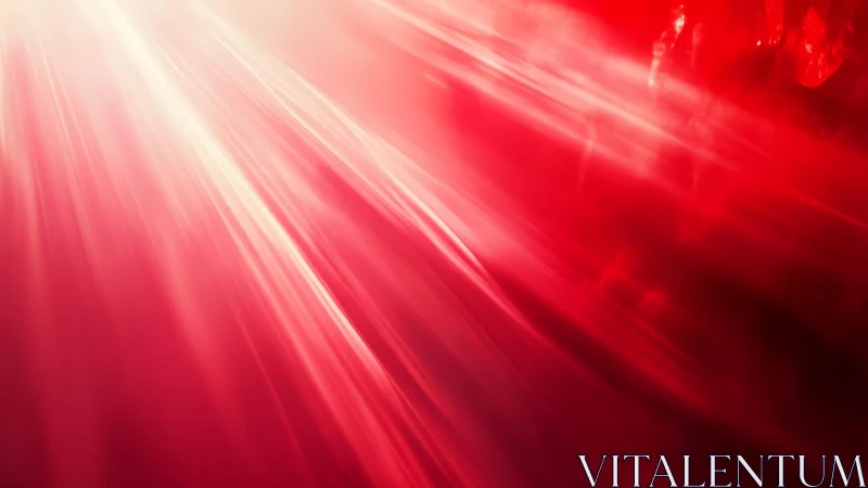 Vibrant red abstract light beams with dynamic motion effect.