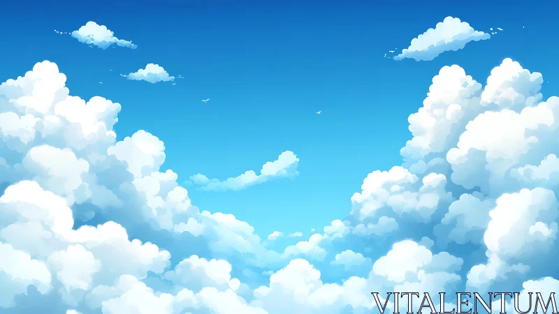 Billowing summer clouds invite quiet daydreams above