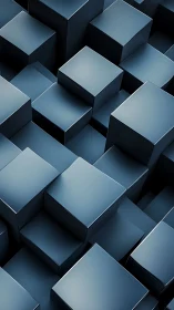 Geometric steel cubes form dense staggered architectural grid