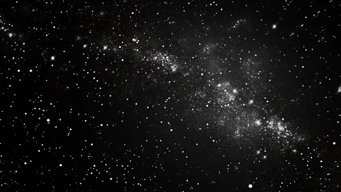 Star field image shows dense diagonal band across black background