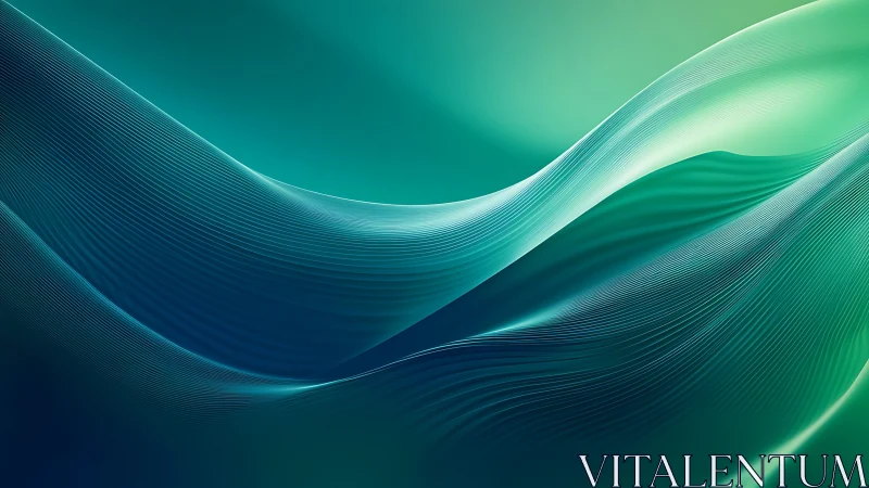 Tidal glass currents in teal and blue digital twilight.