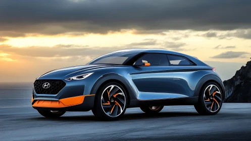 Sunset-kissed concept crossover leans into the future’s curve