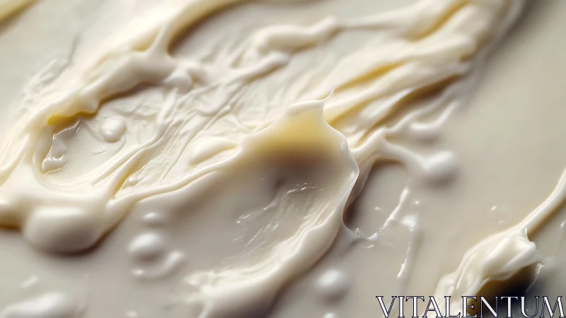 Creamy swirls in close-up, a velvety landscape of light.