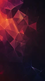 Prismatic ember shards drifting across midnight geometry.