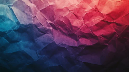 Tri-tone crumpled paper gradient with faceted surface texture.