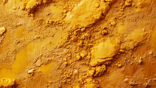 Granular yellow pigment captured in high-resolution macro study