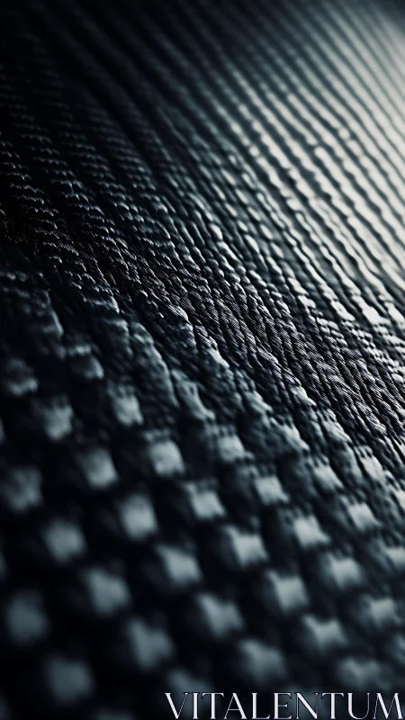Carbon fiber weave in dramatic oblique close-up lighting.